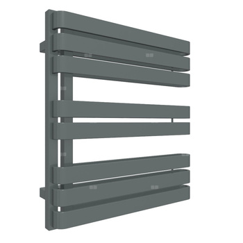 Grzejnik drabinkowy TERMA WARP S, podłączenie GD, wym. 655 x 600 mm, kolor metaliczny szary, moc 506W
