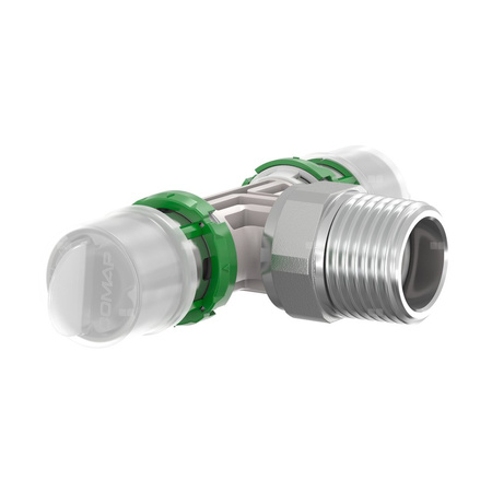 Trójnik gwint zewnętrzny, zaprasowywany (PPSU) 20x2 - 3/4 - 20x2