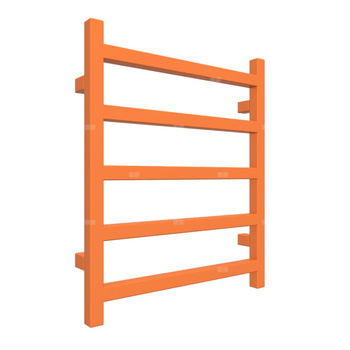 Grzejnik drabinkowy TERMA SIMPLE, podłączenie ZX, wym. 600 x 500 mm, kolor pomarańczowy średni RAL2003, moc 217W