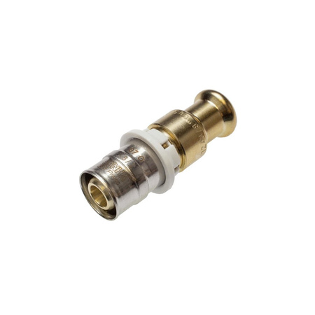 Mufa SANHA 3fit Press pb-free trzyczęściowy, brąz, 26 mm x 28 mm (zw x zw)