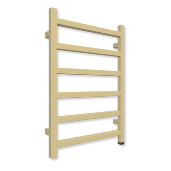 Grzejnik elektryczny TERMA SIMPLE ONE 720 x 500 mm, kolor mosiądz, moc 300 W, podłączenie E8, kabel prosty bez wtyczki szary