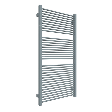 Grzejnik elektryczny TERMA MIKE 530 x 1035 mm, kolor szafir anodowy, moc 600 W, podłączenie E8, kabel prosty bez wtyczki z maskownicą czarny