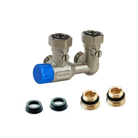 Zawór grzejnikowy termostatyczny COMAP AutoSarTk kątowy, połączenie 1/2'' x 3/4''