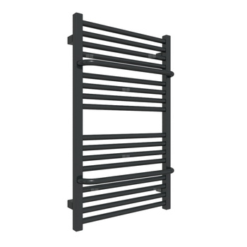 Grzejnik drabinkowy TERMA LIMA, podłączenie SX, wym. 820 x 500 mm, kolor czarny jak kruk mat RAL9005, moc 406W