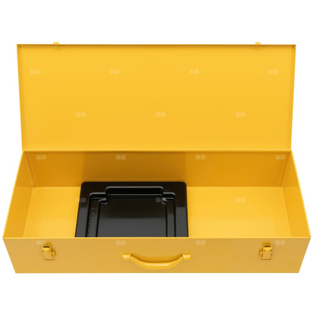 Skrzynka blaszana z wkładką