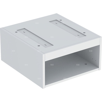 Korpus Geberit do dolnej szafki pod umywalkę stawianą na blat VariForm, z dwoma szufladami: B=45cm, H=23.5cm, Biały / Lakierowany na wysoki połysk