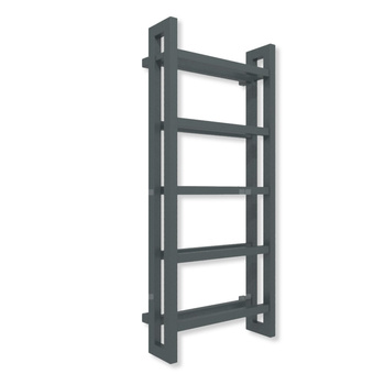 Grzejnik elektryczny TERMA STAND E 1150 x 500 mm, kolor czarny anodowy, moc 600 W, podłączenie E1, kabel przyłącze ts1/ss1