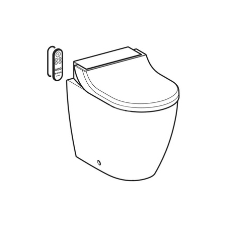 Zestaw podkładek wyrównujących do siedziska i pokrywy deski sedesowej, do Geberit AquaClean Tuma / Sela (produkowanych do 2018 roku): Biały