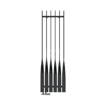 Grzejnik drabinkowy TERMA CYKLON V, podłączenie YP, wym. 1600 x 495 mm, kolor czarny jak kruk połysk RAL9005, moc 845W