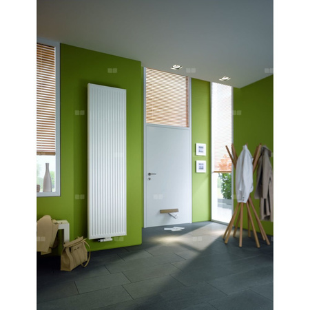 Grzejnik płytowy typ 22 KERMI X2 Verteo Profil, boczna osłona wym. 2200 x 500 mm, kolor biały, moc 2224 W
