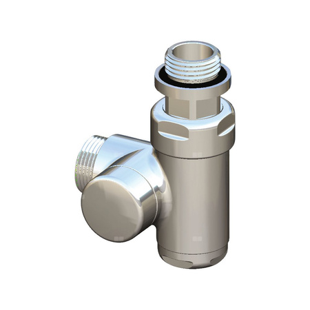 Zawór HERZ De Luxe (wersja lewa) chrom do armatury sanitarnej 1/2'' x 1/2'' Gwint wewnętrzny-Gwint wewnętrzny