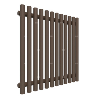 Grzejnik drabinkowy TERMA TUNE VWS, podłączenie SX, wym. 600 x 590 mm, kolor szlachetny brąz, moc 450W