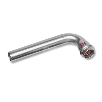 Łuk 90' SANHA NiroSan Press Industry długi, stal nierdzewna, 15 mm (zw x zz)