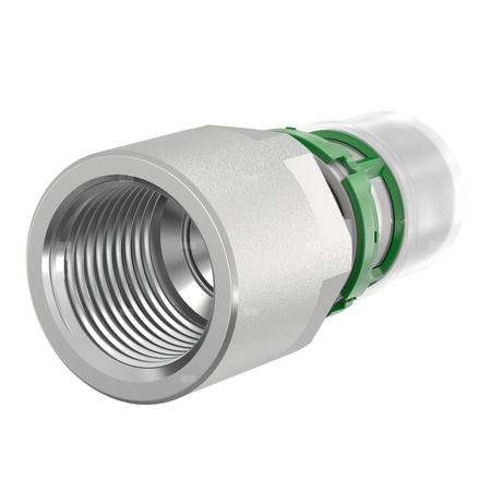 Złączka prosta, końcówka zaprasowywana COMAP MultiSkin Visu-Control, mosiądz, 16x2 x 1/2'' (MZ x GW)