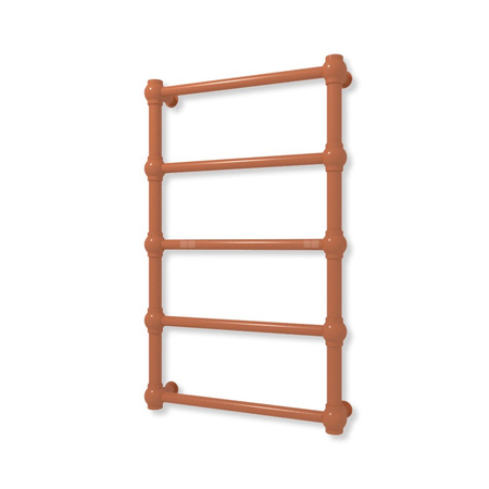 Grzejnik elektryczny TERMA RETRO 800 x 500 mm, kolor jasna Cu, moc 200 W, podłączenie E8, kabel prosty bez wtyczki z maskownicą biały