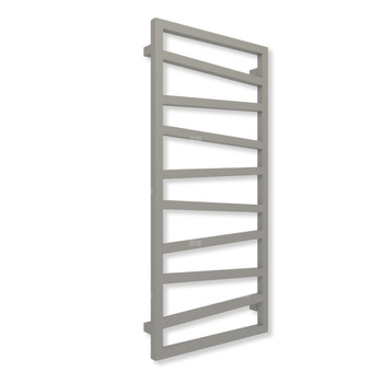 Grzejnik drabinkowy TERMA ZIGZAG, podłączenie O1, wym. 1310 x 500 mm, kolor ciemne aluminium metaliczny RAL9007 (farba), moc 490W