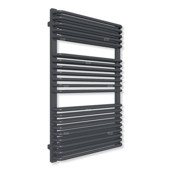 Grzejnik drabinkowy TERMA TYTUS, podłączenie Z1, wym. 1020 x 640 mm, kolor metaliczna czerń (farba), moc 943W