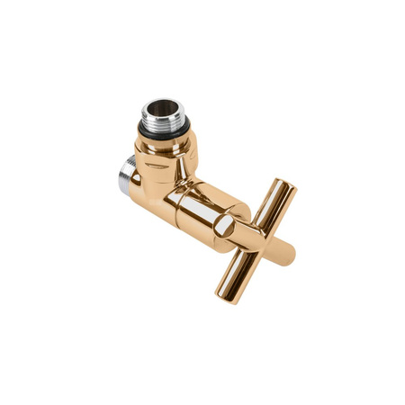 Zawór regulacyjny kątowy MINIMALIST, GZ 1/2"-GZ 24- 19, Złoty, (V43110H)