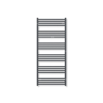 Grzejnik elektryczny TERMA FIONA 1380 x 600 mm, kolor metaliczna czerń, moc 800 W, podłączenie E8, kabel spiralny z wtyczką czarny