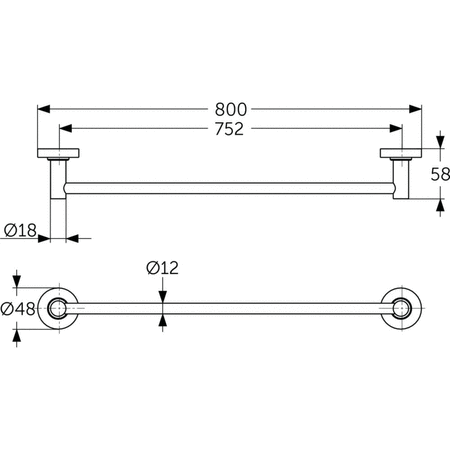 IOM RELING NA RĘCZ. 80 CHROME POJED.