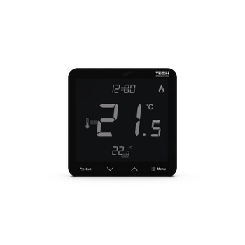 Przewodowy regulator pokojowy do listwy L-9 dedykowany czarny, model R-9s PLUS