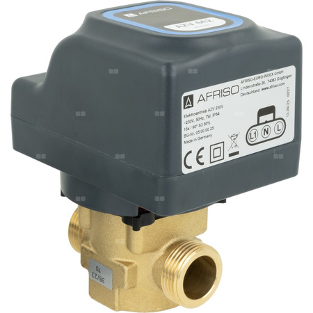 2-drogowy zawór strefowy AZV 442, DN15, G3/4", Kvs 10, 230 V AC, NC