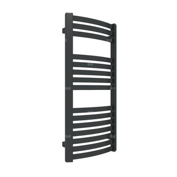 Grzejnik drabinkowy TERMA DEXTER, podłączenie SX, wym. 860 x 400 mm, kolor czarny jak kruk soft RAL9005, moc 323W