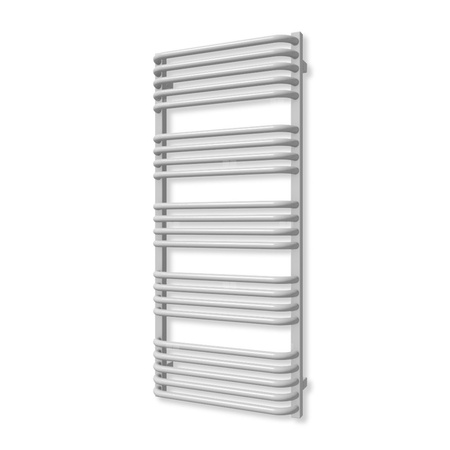 Grzejnik drabinkowy TERMA ALEX, podłączenie ZX, wym. 1140 x 500 mm, kolor srebro (farba), moc 591W