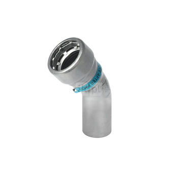 Łuk 45' SANHA Heavy Steel Press, stal (Cynk/nikiel), 3/4'' (zw x GW)