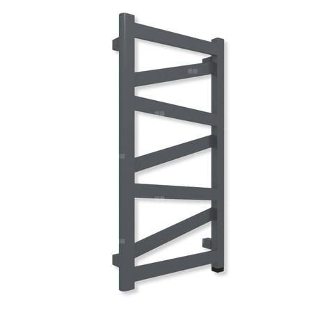 Grzejnik elektryczny TERMA VIPERA ONE 750 x 400 mm, kolor metaliczna czerń, moc 200 W, podłączenie E1, kabel prosty bez wtyczki biały