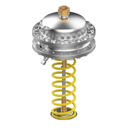 Regulator różnicy ciśnień/przepływu AFPQ, PN 40, 0.10 bar - 0.70 bar, 0.20 bar, 250 cm², Żółty