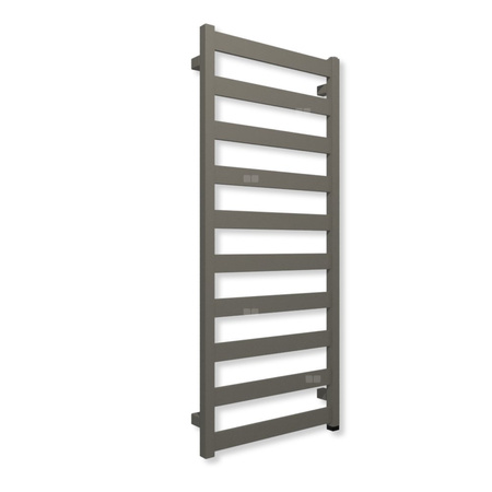 Grzejnik elektryczny TERMA VIVO ONE 1150 x 500 mm, kolor ral 7030 mat, moc 400 W, podłączenie E1, kabel prosty bez wtyczki szary