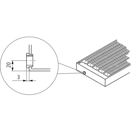Kermi konwektor KNN21 280x72x3800 RAL 9016, 6 bar, bez osłony, podł. Uni