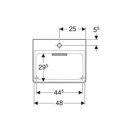 Geberit ONE Pokrywa odpływu, z wkładem grzebieniowym, mocowanie magnetyczne, chrom szczotkowany