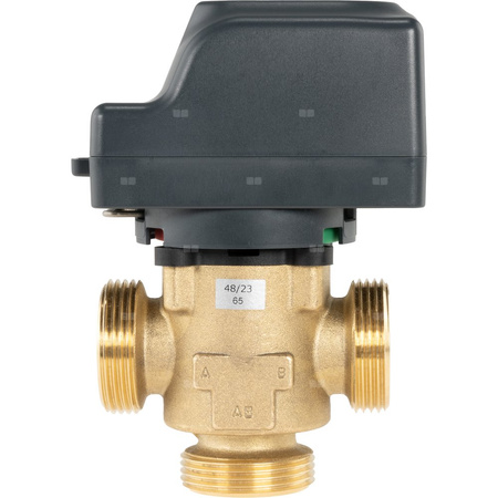 3-drogowy zawór strefowy AZV 844, DN25, G1 1/4", Kvs 11, 230 V AC, AB-B