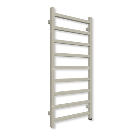 Grzejnik elektryczny TERMA SIMPLE ONE 1080 x 500 mm, kolor szary beżowy RAL7006, moc 400 W, podłączenie E1, kabel prosty bez wtyczki czarny