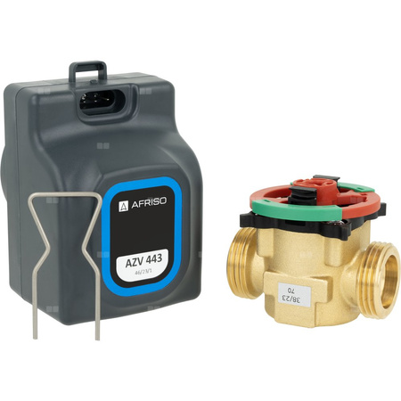 2-drogowy zawór strefowy AZV 443, DN20, G1", Kvs 10, 230 V AC, NC