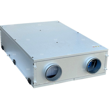 Rekuperator FLAT 200+ płaski, z panelem Wi-Fi, podwieszany lub do montażu na stropie, z by-passem i wymiennikiem przeciwprądowym