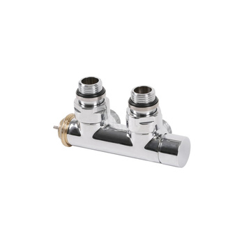 Zawór termostatyczny kątowy 50 oś CYLINDER, Prawy, GZ 1/2"-GZ 24-19, Chrom, (V37100BSX)