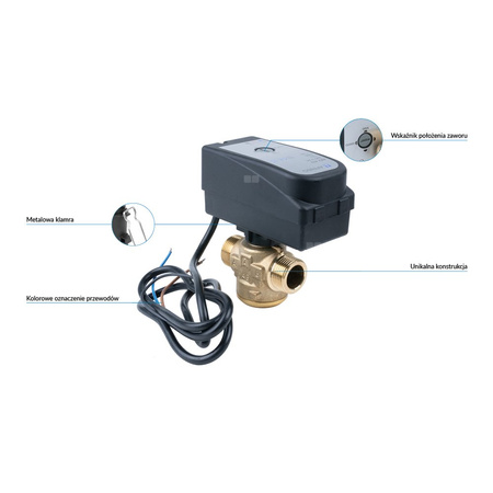 Zawór regulacyjny dwudrożny AFRISO AZV 452, 3/4'' x 3/4'' (GZ), Kvs: 11 m3/h