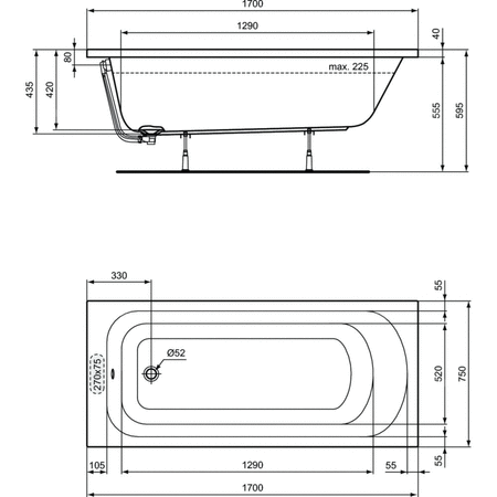 SIMPLICITY WANNA 170 X 75