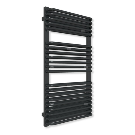 Grzejnik drabinkowy TERMA TYTUS, podłączenie Z8, wym. 1020 x 540 mm, kolor czarny jak kruk mat RAL9005 (farba), moc 806W