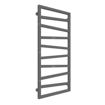 Grzejnik drabinkowy TERMA ZIGZAG, podłączenie Z1, wym. 1070 x 500 mm, kolor błyszcząca szarość, moc 406W