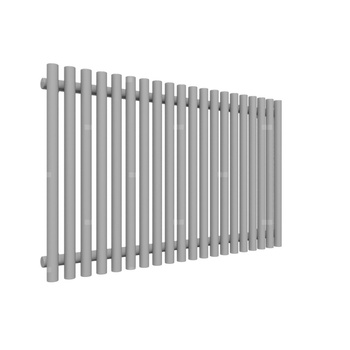 Grzejnik drabinkowy TERMA TUNE VWS, podłączenie ZX, wym. 600 x 990 mm, kolor jasne aluminium metaliczny RAL9006, moc 752W