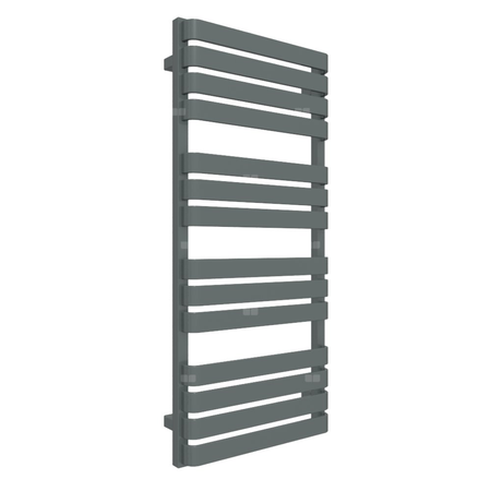 Grzejnik elektryczny TERMA WARP T 500 x 1110 mm, kolor metaliczny szary, moc 600 W, podłączenie E8, kabel spiralny z wtyczką