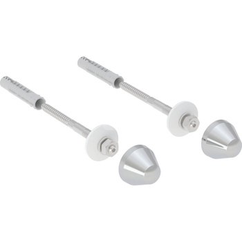 Geberit Elementy mocujące do umywalki kompaktowej, L12cm, z zaślepkami, chromowane