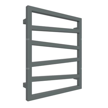 Grzejnik drabinkowy TERMA ZIGZAG, podłączenie Z8, wym. 600 x 500 mm, kolor szary bazaltowy RAL7012, moc 248W