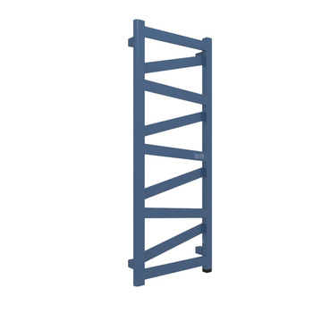 Grzejnik elektryczny TERMA VIPERA ONE 990 x 400 mm, kolor niebieski wrzosowy RAL5000, moc 400 W, podłączenie E1, kabel spiralny z wtyczką czarny