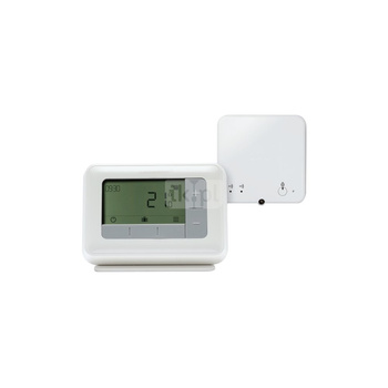 Termostat programowalny bezprzewodowy T4R z dodatkową funkcją chłodzenia, do sterowania załącz/wyłącz lub OpenTherm przez moduł załączający (w zestawie)