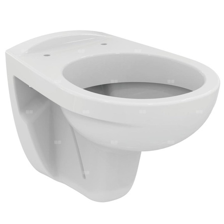 Miska WC wisząca IDEAL STANDARD Eurovit porcelana szklista biała, odpływ lejowe, poziomy odpływ